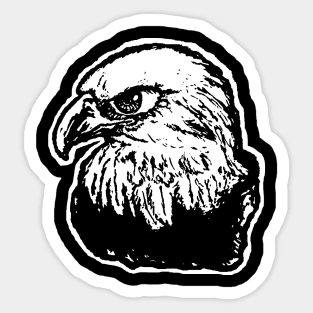 Manga Eagle (white print) Sticker